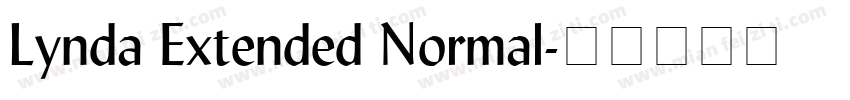 Lynda Extended Normal字体转换